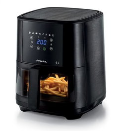 Ariete 4626 Friteuse à air avec fenêtre transparente noire 6 L